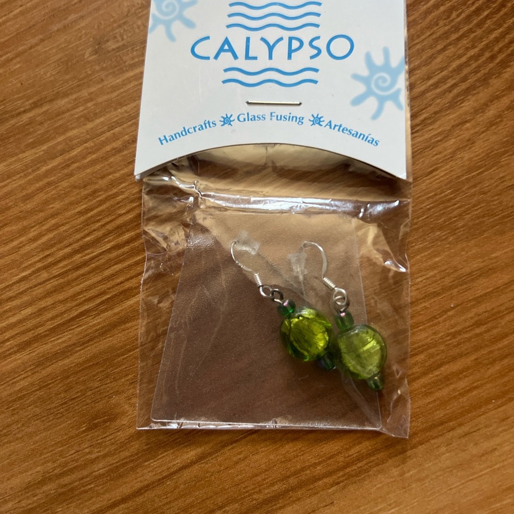 Calypso St. Barth Green Earrings